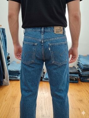Mens Levis Silver Tab Vintage Classic Men's Blue Straight-Leg Jeans